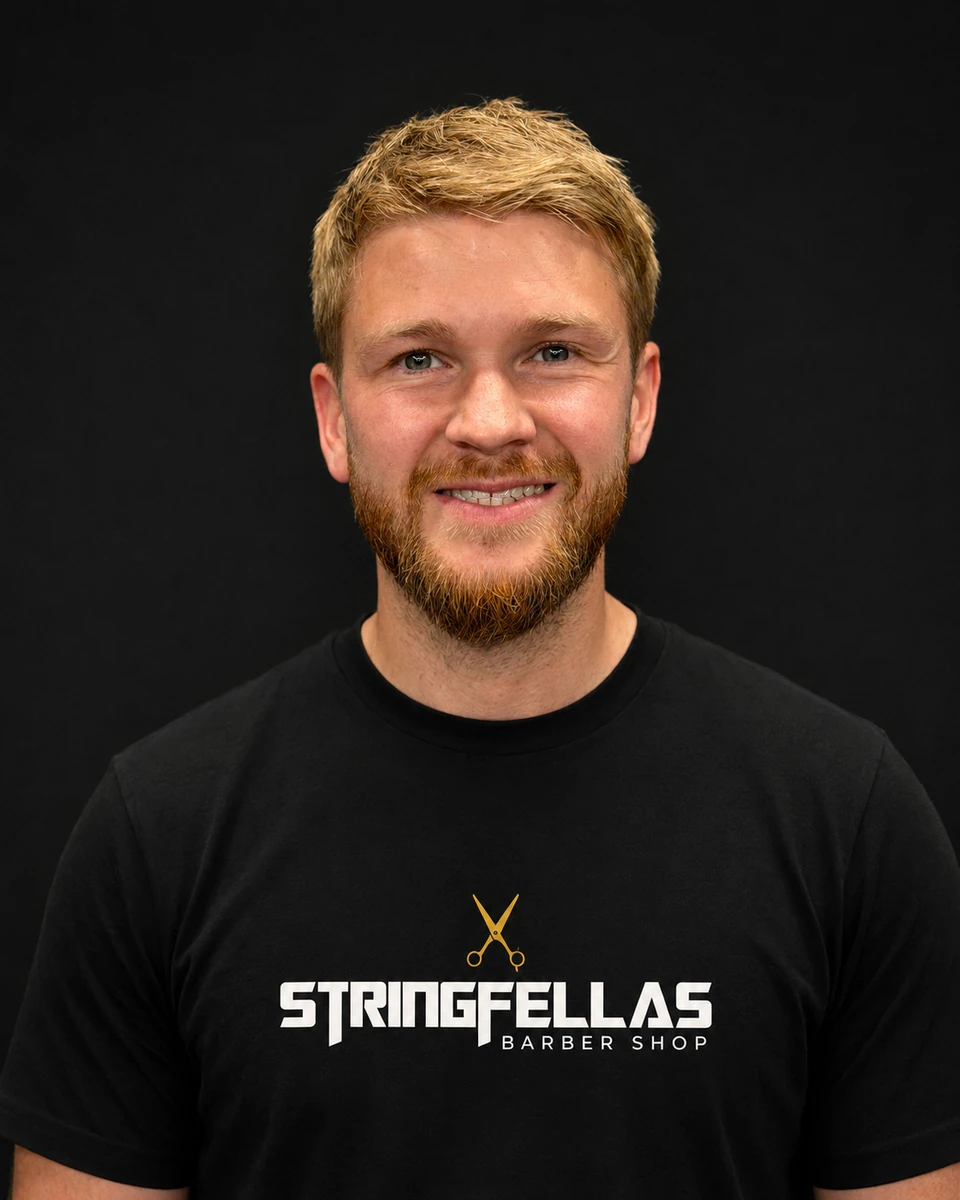 Jordan (Spikes), senior barber at Stringfellas